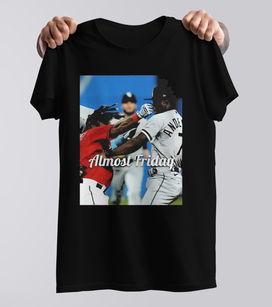 Almost Friday Baseball Knockout Action T-Shirt