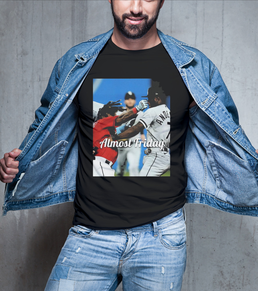 Almost Friday Baseball Knockout Action T-Shirt