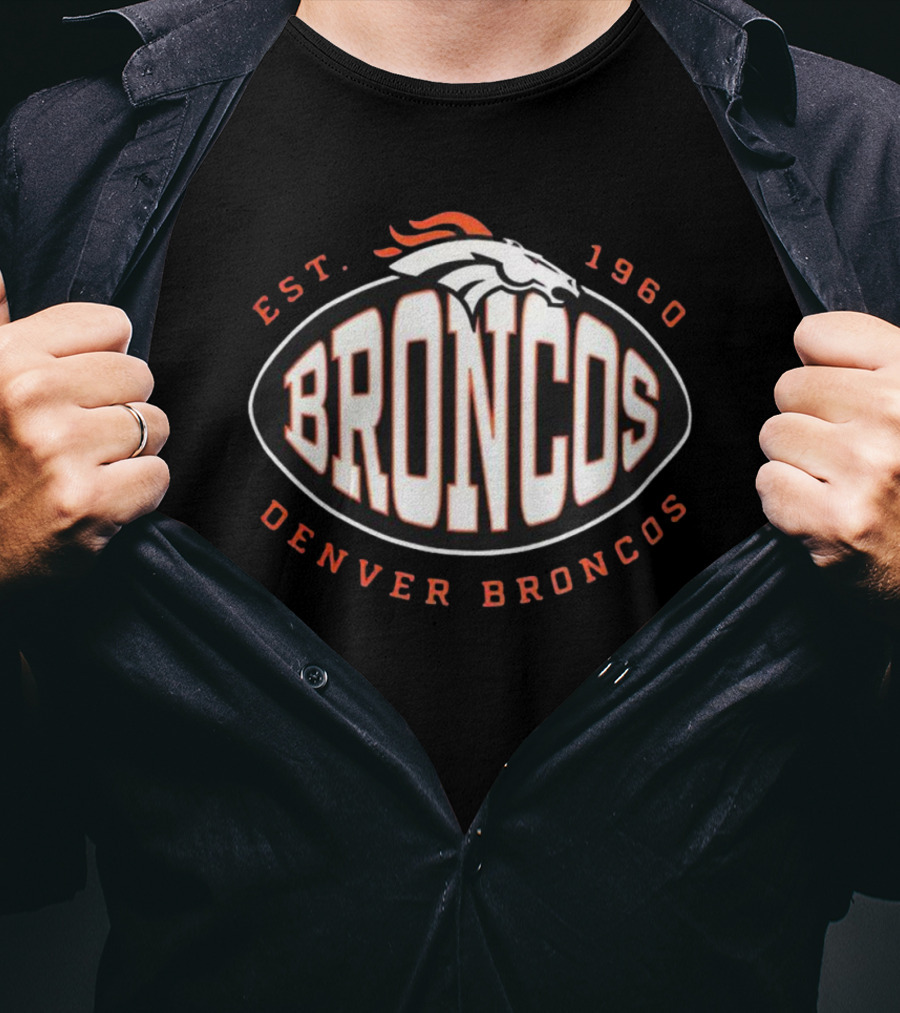 Denver Broncos BRONCOS EST 1960 NFL Trap Boss X T-Shirt