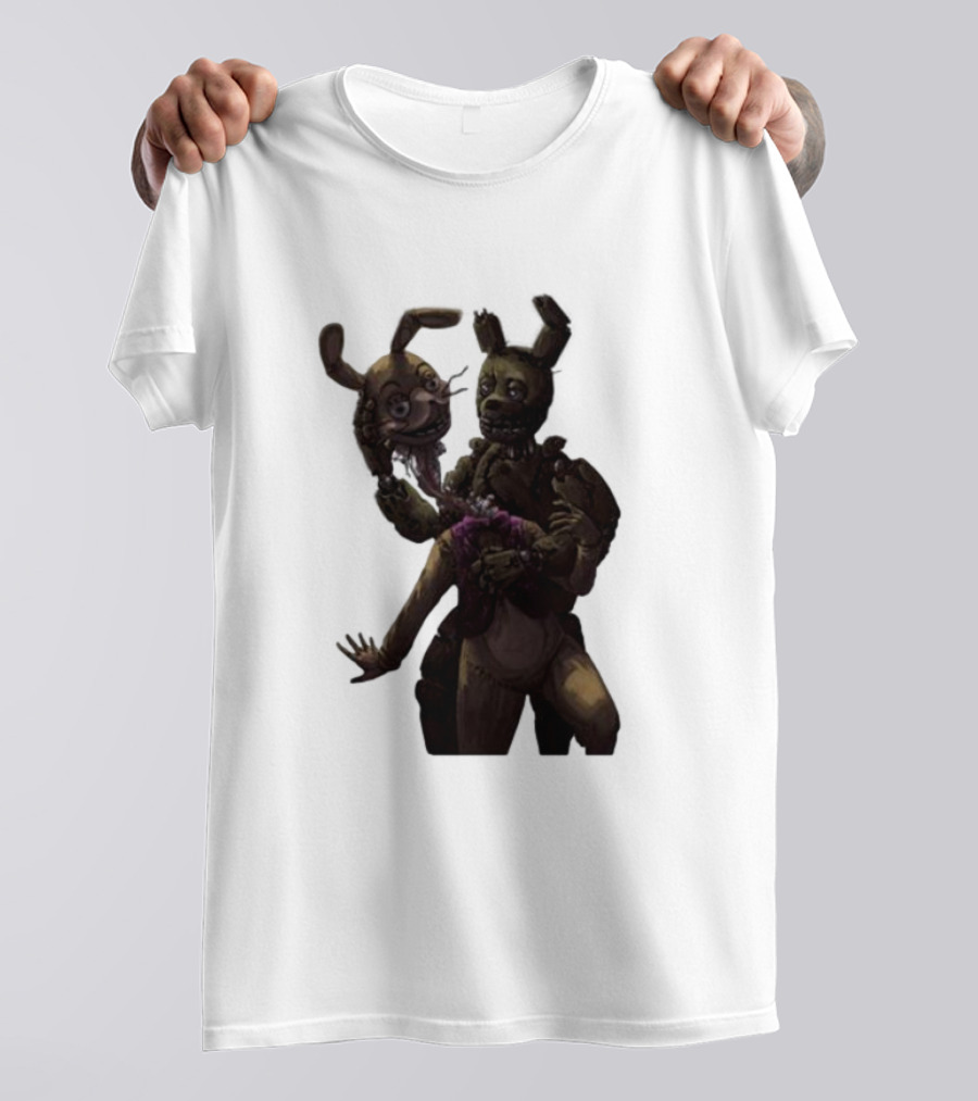 Gumchew Springtrap Malhare Battle Showdown Iconic Horror Character Face-off T-Shirt