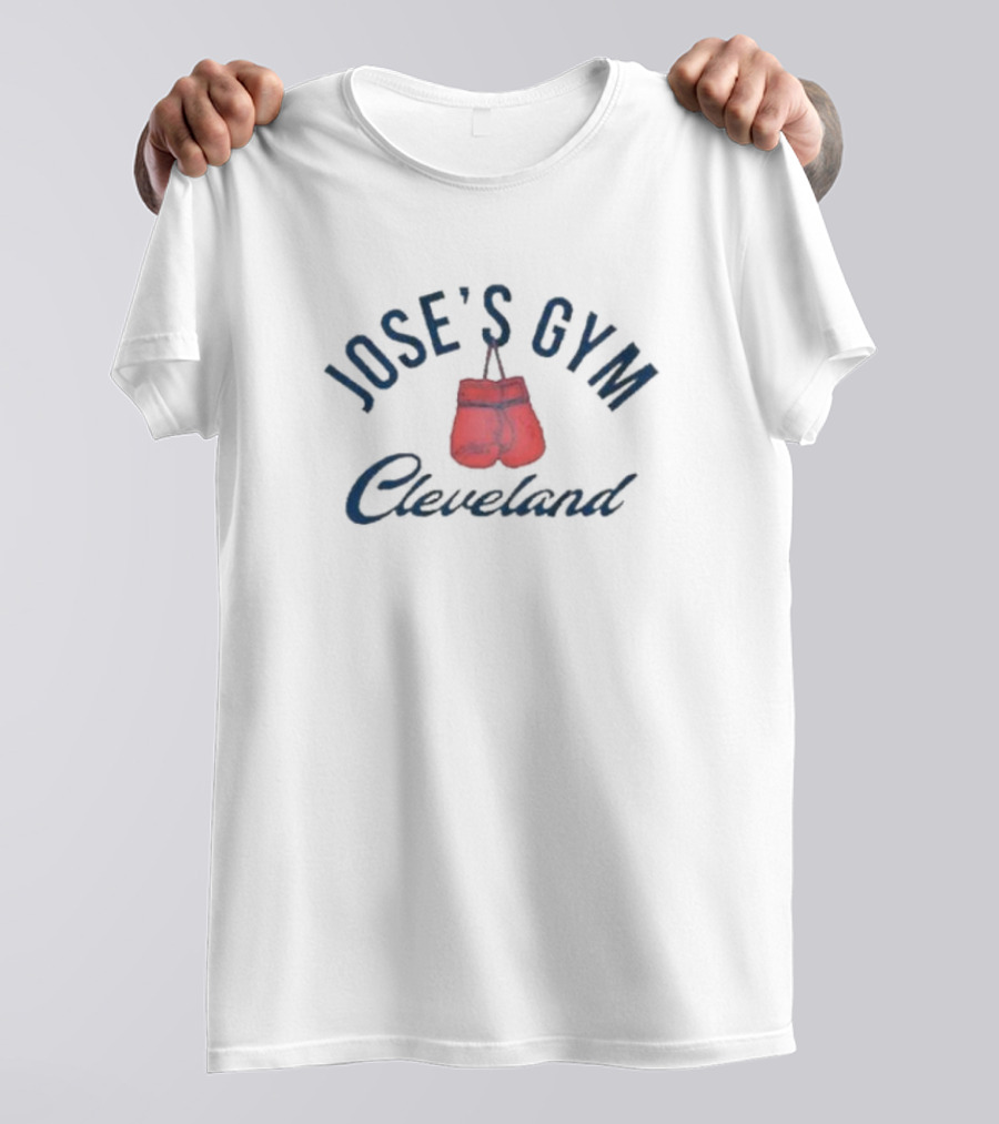 José Ramírez José’s Gym Cleveland Gloves T-Shirt