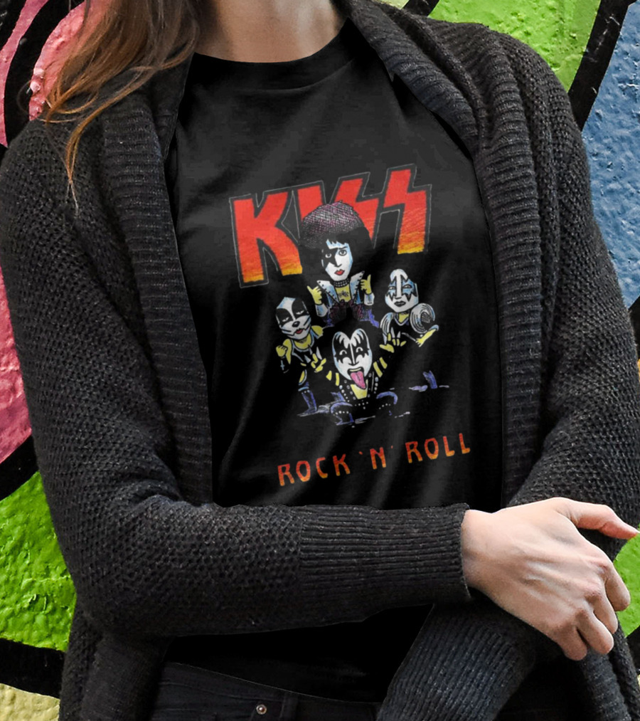 Kiss Band Rock And Roll Cartoons Let Me Go T-Shirt