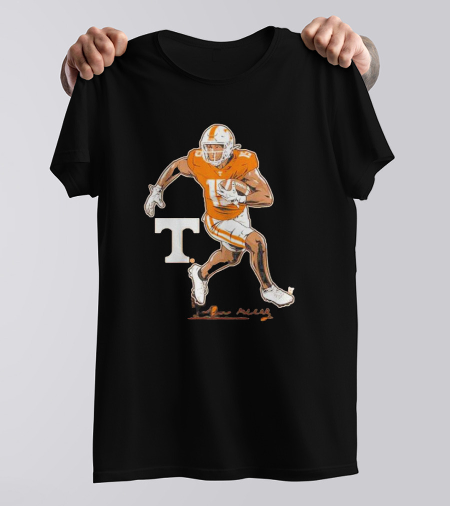 Tennessee Football Bru McCoy Superstar Pose T Vols Football T-Shirt