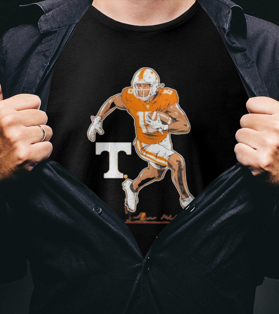 Tennessee Football Bru McCoy Superstar Pose T Vols Football T-Shirt
