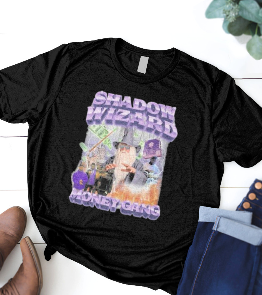 Shadow Wizard Money Gang Swagstimulus Magical Power Dollar Vibes T-Shirt