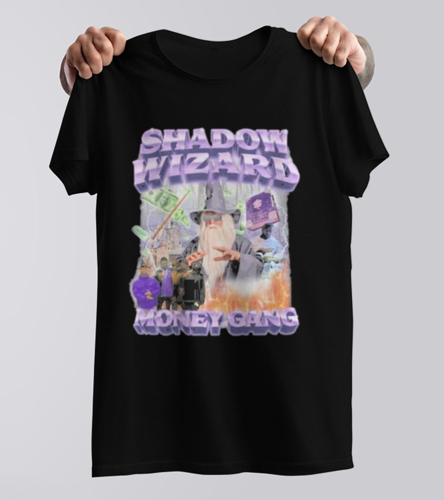Shadow Wizard Money Gang Swagstimulus Magical Power Dollar Vibes T-Shirt