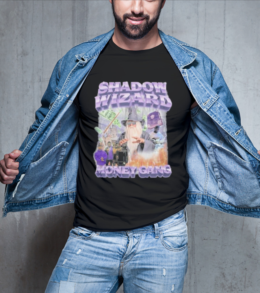 Shadow Wizard Money Gang Swagstimulus Magical Power Dollar Vibes T-Shirt