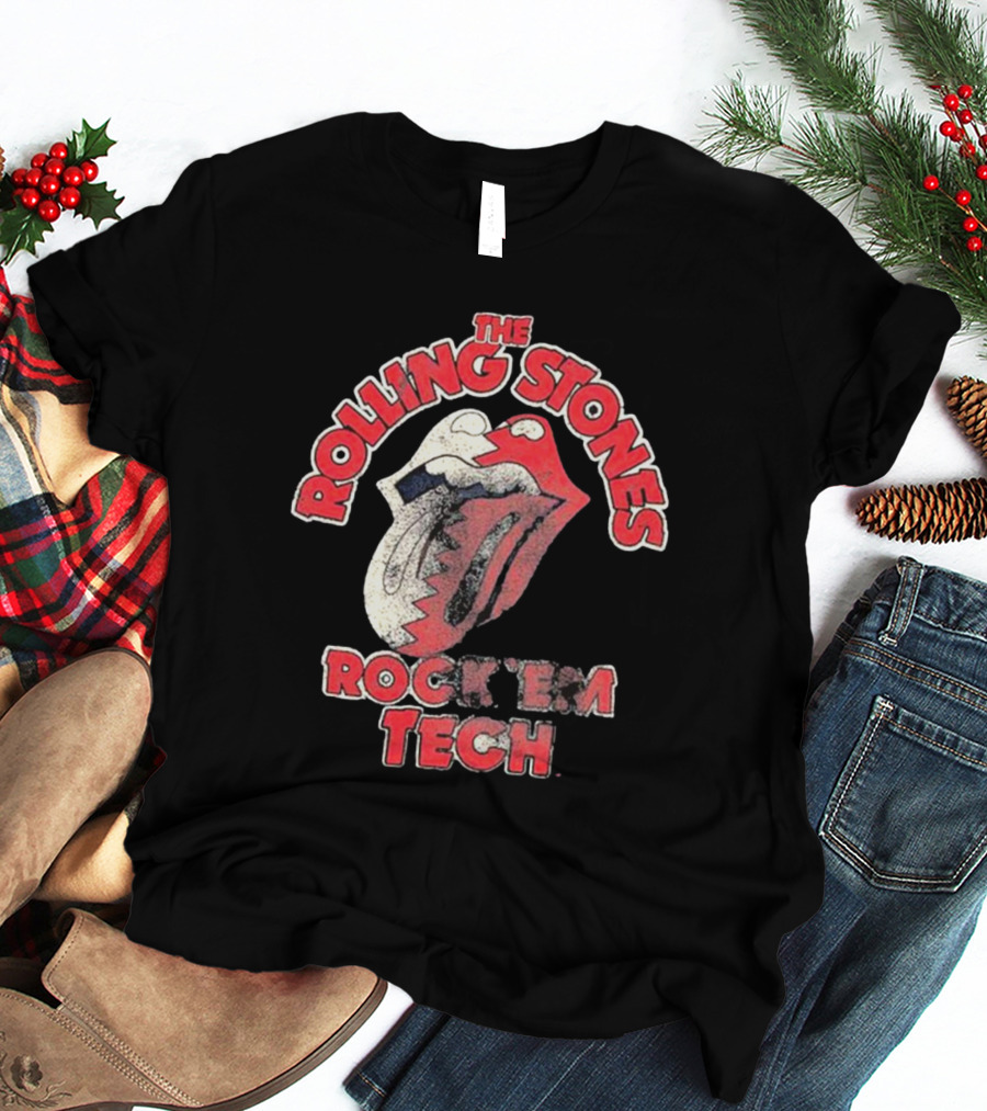 The Rolling Stones Rock 'Em Tech Texas Tech Red Raiders Livy Lu T-Shirt