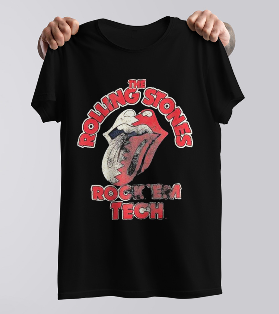 The Rolling Stones Rock 'Em Tech Texas Tech Red Raiders Livy Lu T-Shirt