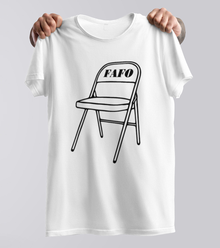 FAFO Folding Chair Alabama Meme Boat Brawl T-Shirt