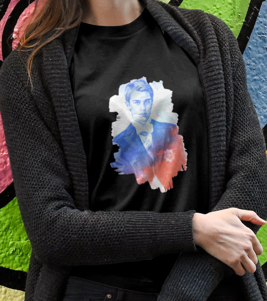 Your Royal Highness Portrait In Blue And Red Tones T-Shirt