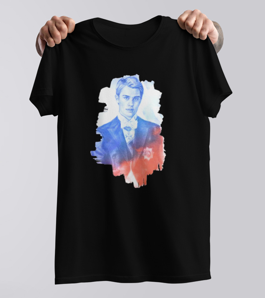 Your Royal Highness Portrait In Blue And Red Tones T-Shirt