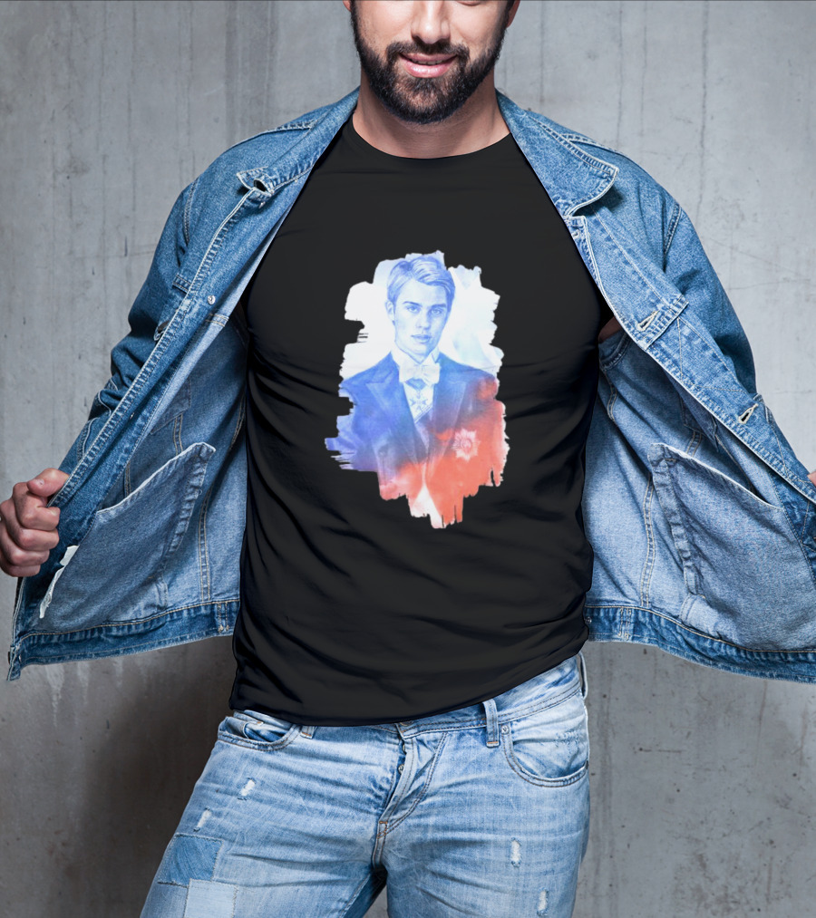 Your Royal Highness Portrait In Blue And Red Tones T-Shirt