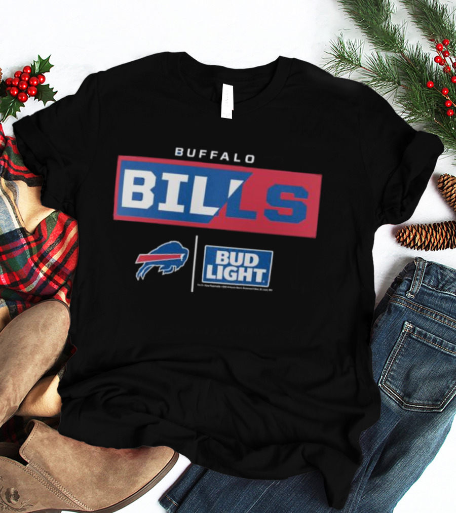 Buffalo Bills Bud Light NFL Collaboration T-Shirt