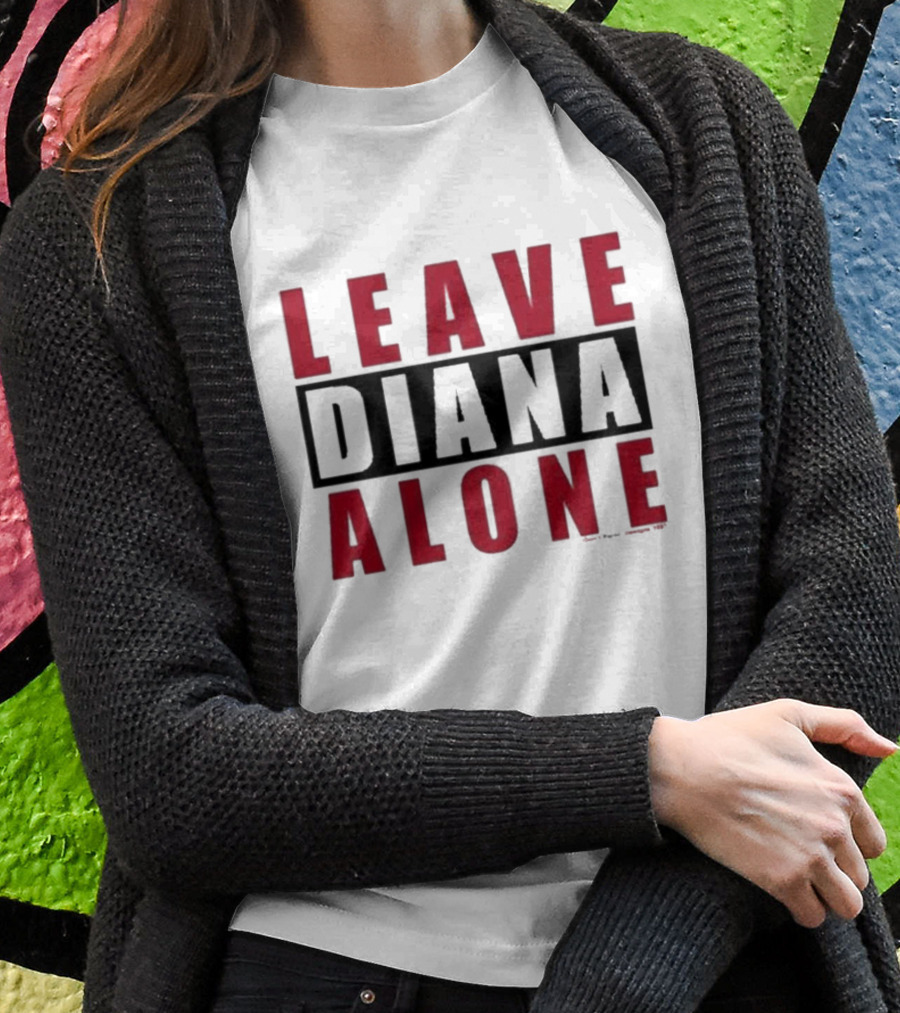 Grailed Leave Diana Alone Bold Red T-Shirt