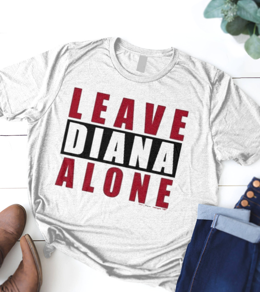 Grailed Leave Diana Alone Bold Red T-Shirt