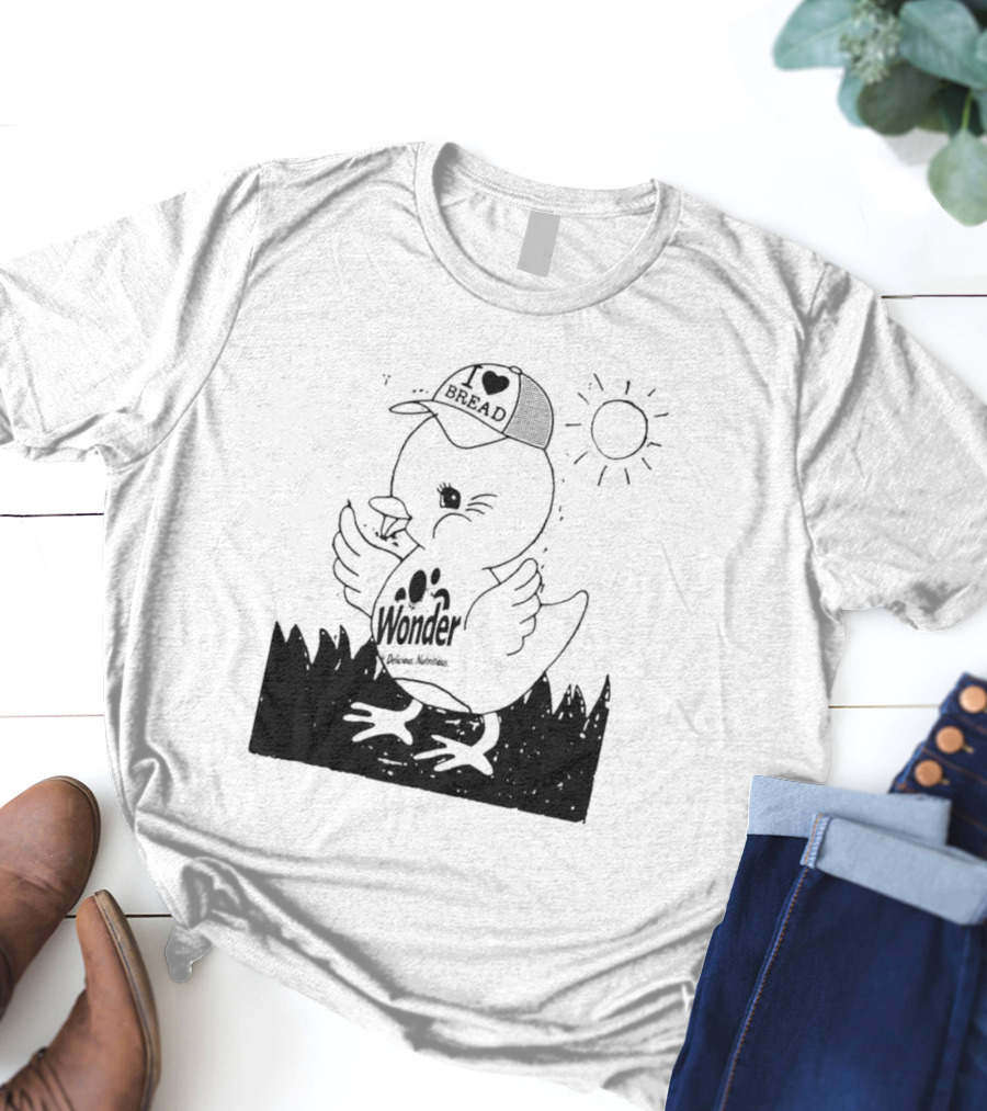 Wonder Bread Duck I Love Bread T-Shirt