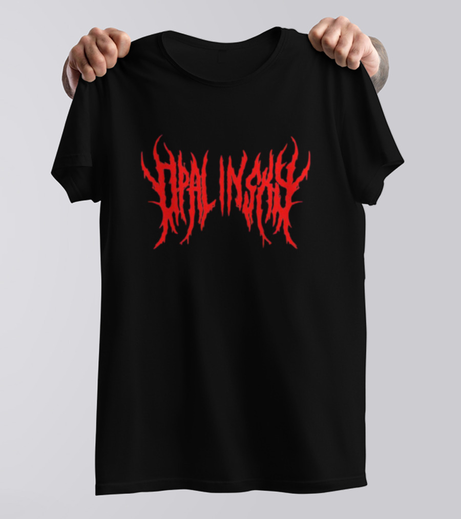 Opal In Sky Merch Death Metal Blood T-Shirt
