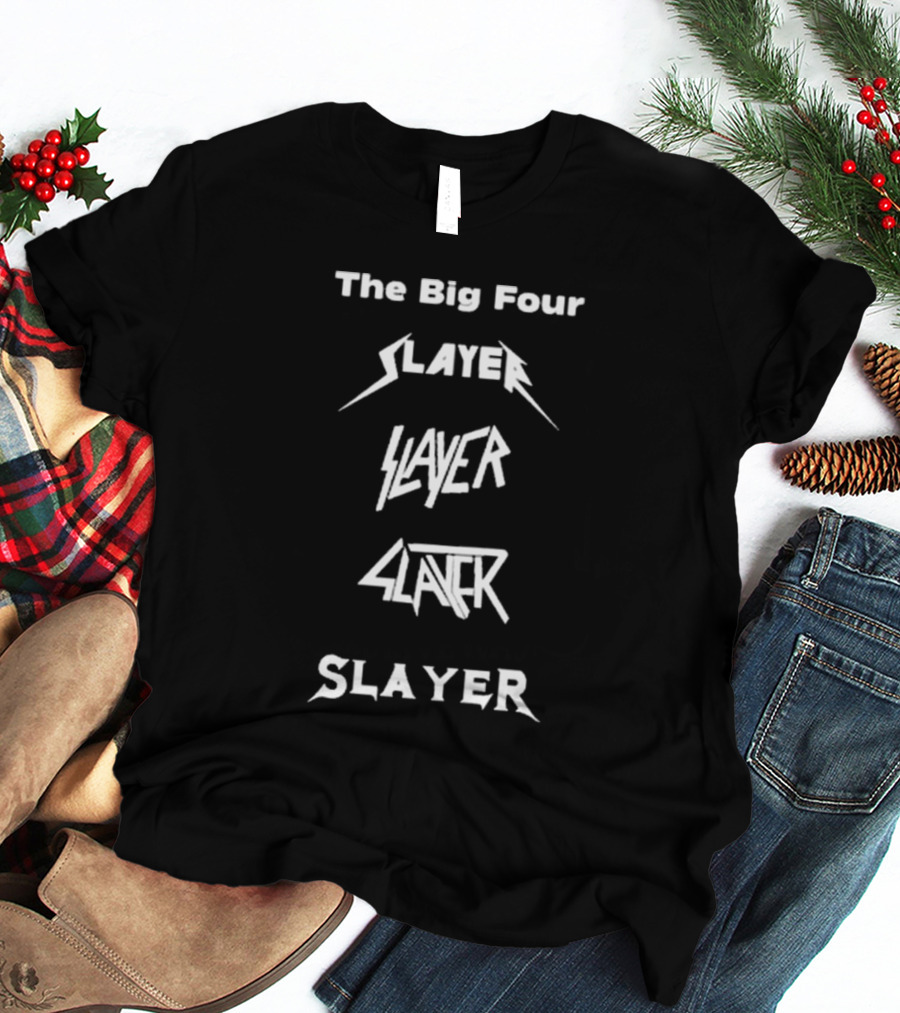 The Big Four Slayer Logos In Iconic Styles T-Shirt