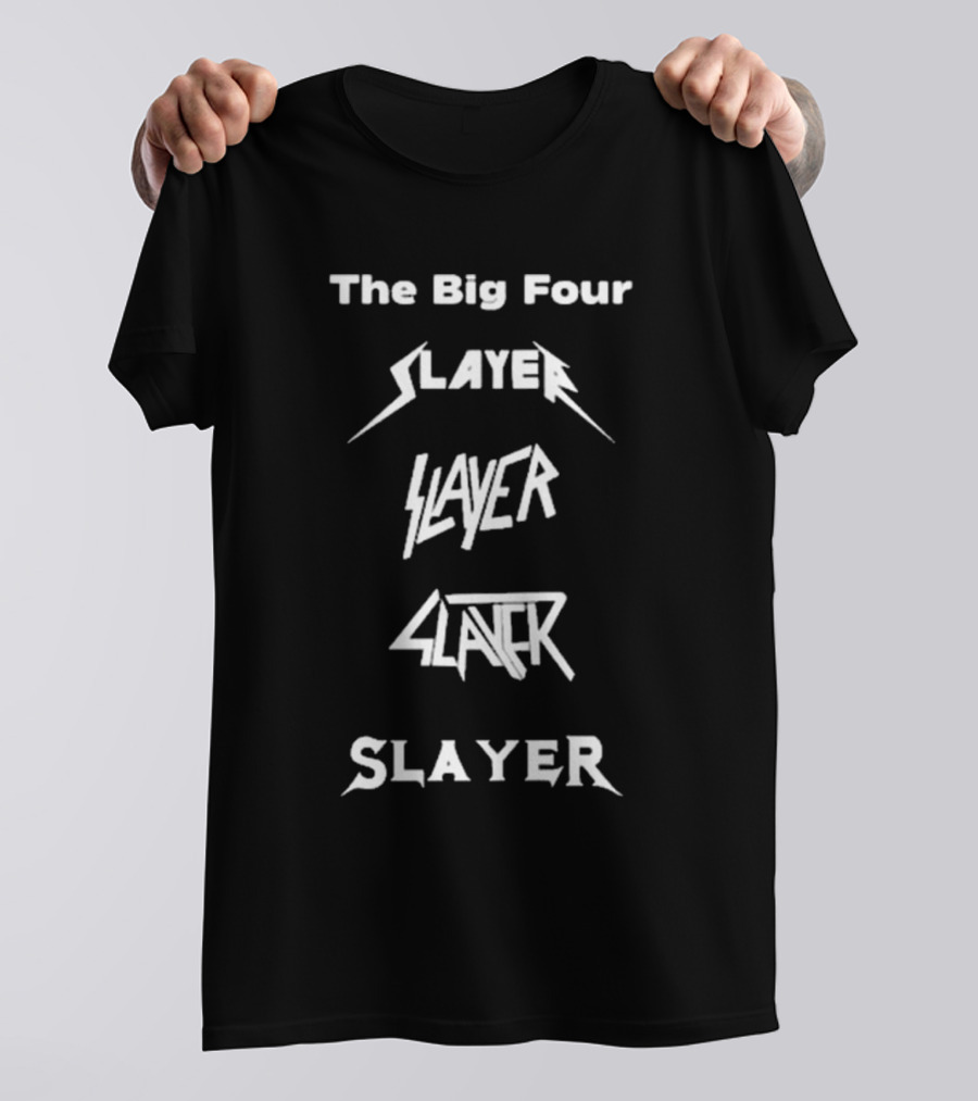 The Big Four Slayer Logos In Iconic Styles T-Shirt