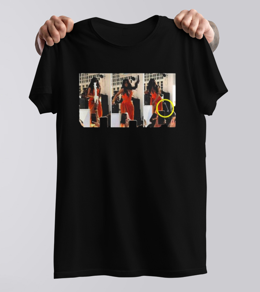 Cardi B Throws Microphone Onstage Performance Sequence T-Shirt