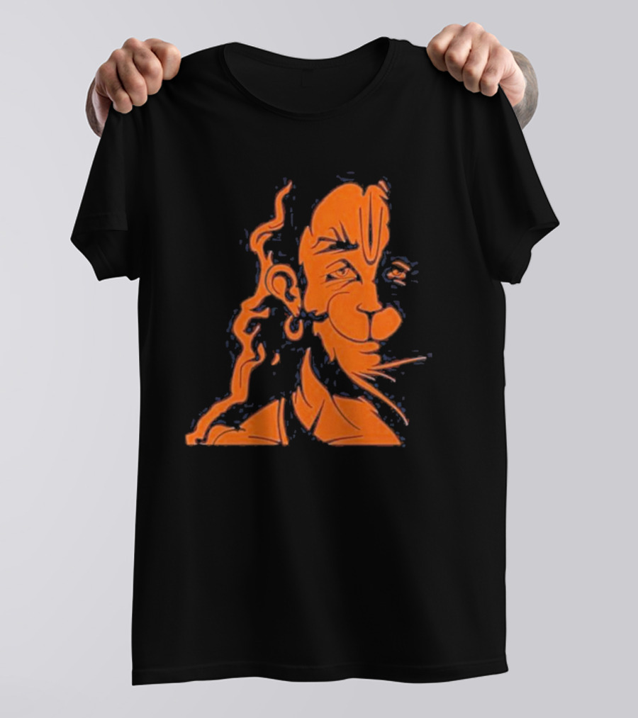 Happy Hanuman Iconic Orange T-Shirt