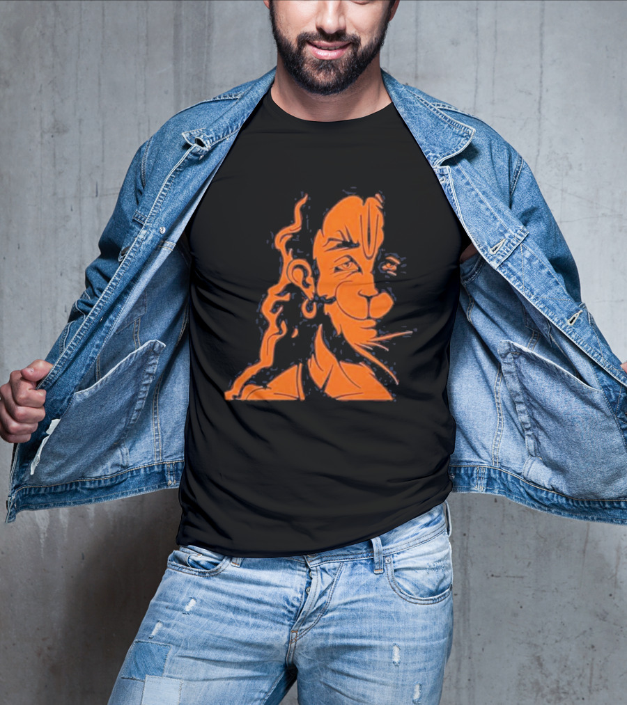 Happy Hanuman Iconic Orange T-Shirt