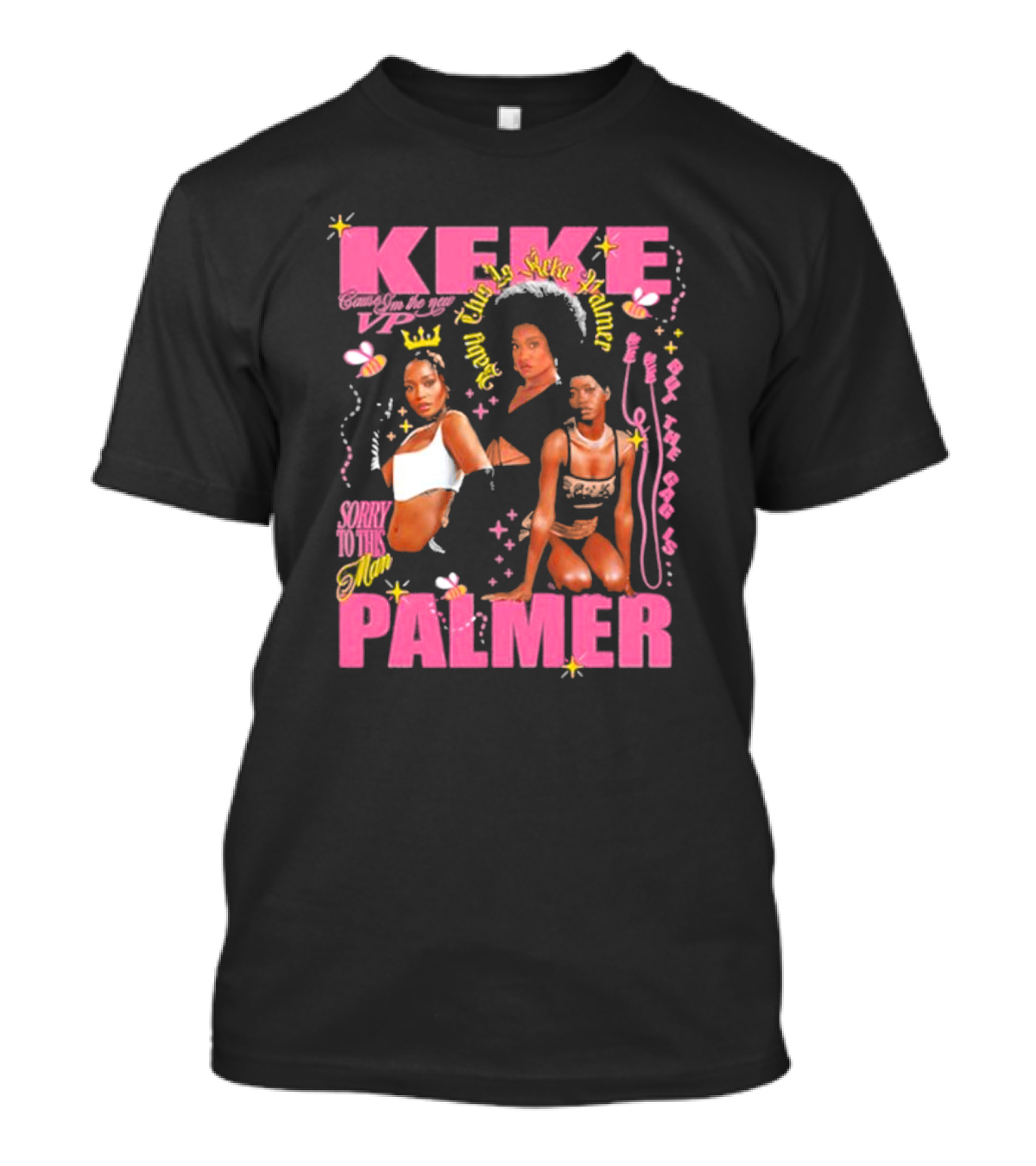 Keke Palmer Sorry To This Man Stylish Design Neon Icons T-Shirt