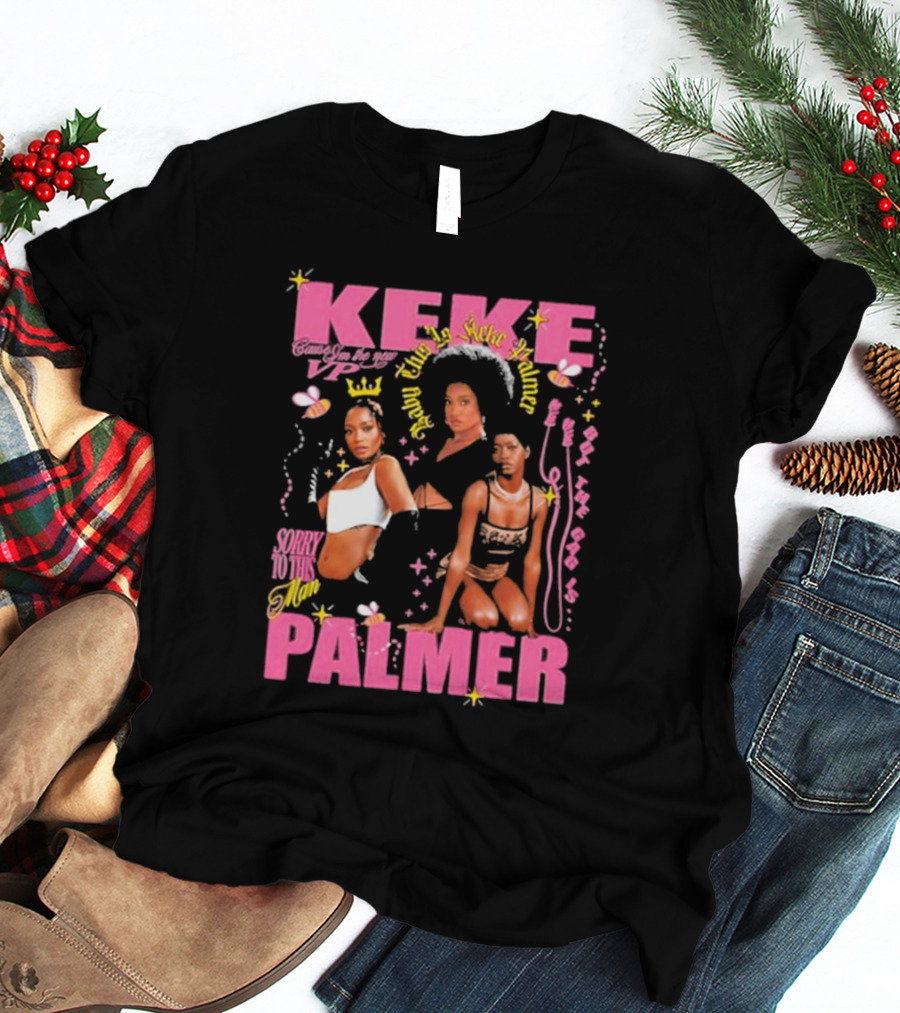 Keke Palmer Sorry To This Man Stylish Design Neon Icons T-Shirt