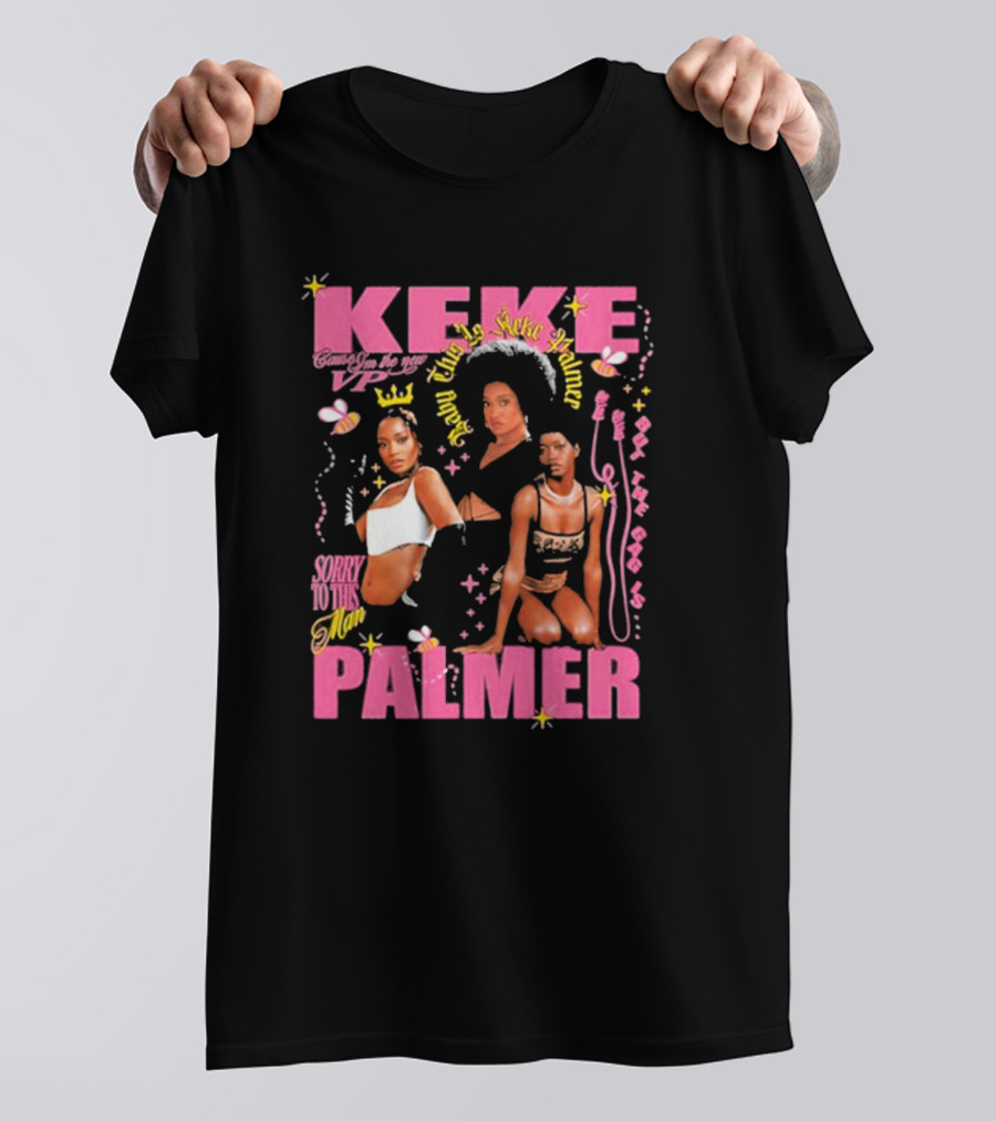 Keke Palmer Sorry To This Man Stylish Design Neon Icons T-Shirt