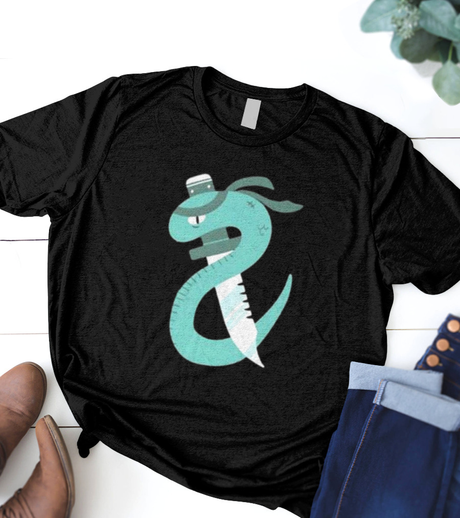 Eat More Snakes Karate Snake With Sushi Headband T-Shirt