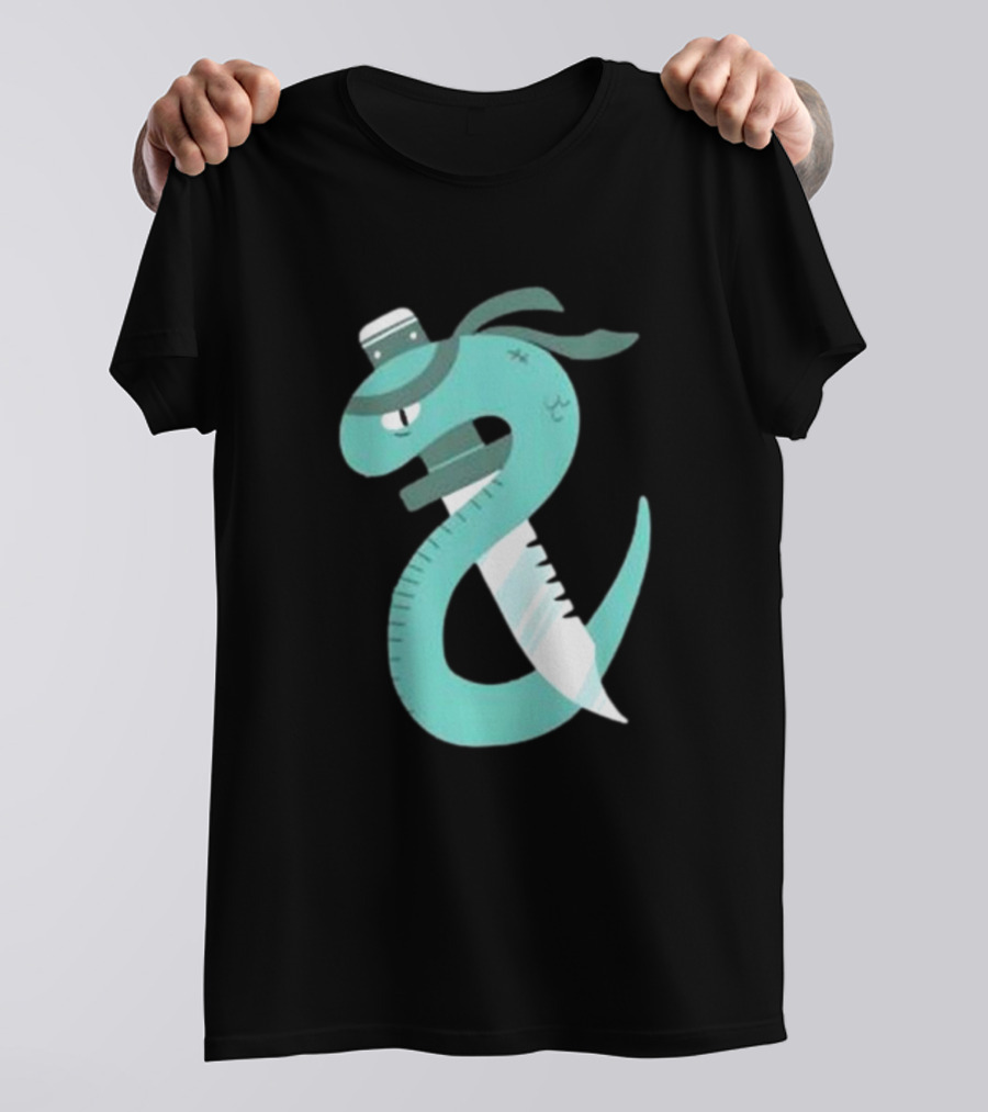 Eat More Snakes Karate Snake With Sushi Headband T-Shirt