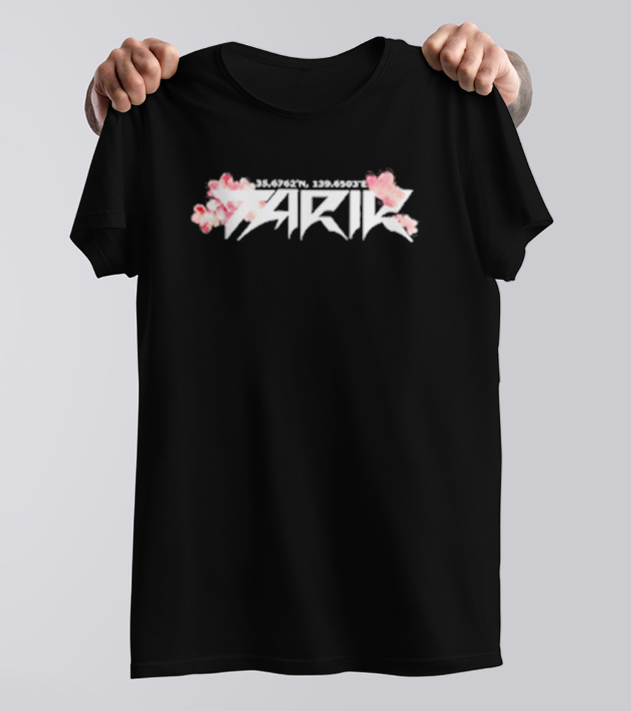TARIK 35.6762°N 139.6503°E Floral Blossom T-Shirt