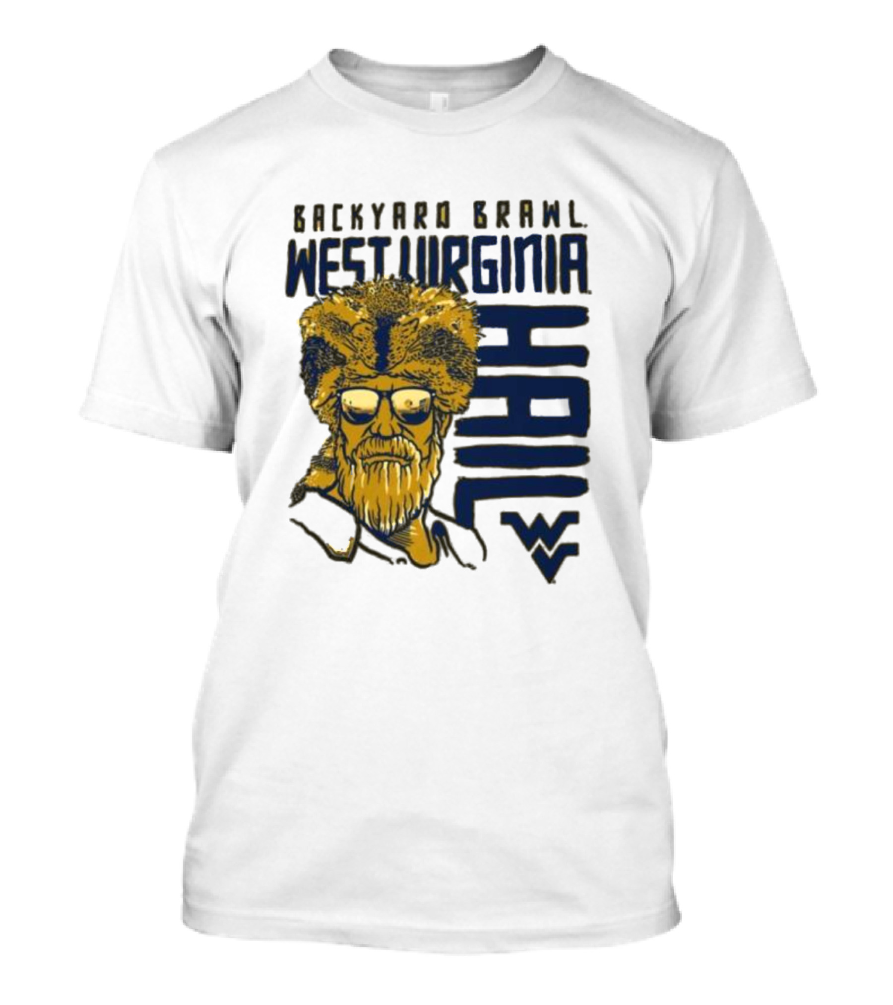 Backyard Brawl West Virginia Hail WVU Mountaineer T-Shirt