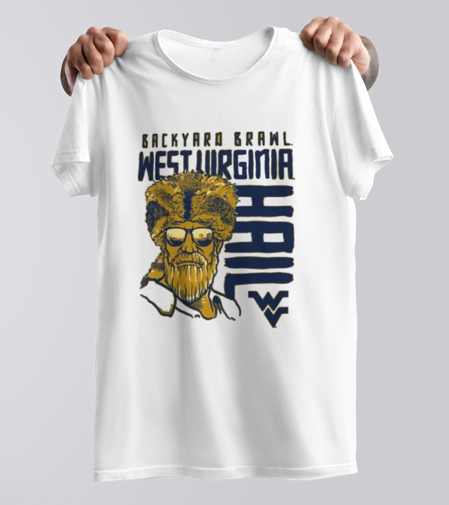 Backyard Brawl West Virginia Hail WVU Mountaineer T-Shirt