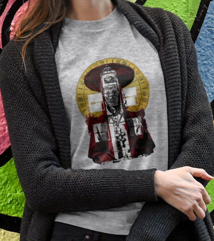 Dozens Of Rebel Moon Roman Numeral Halo Clergyman T-Shirt