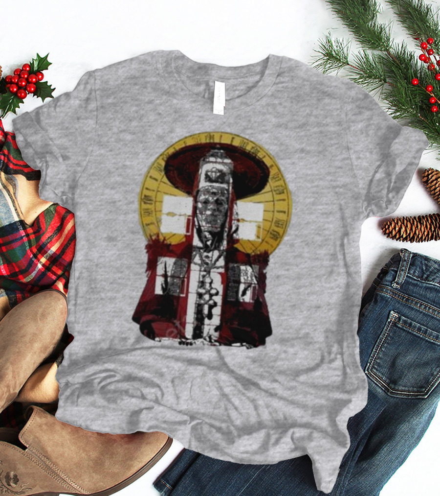 Dozens Of Rebel Moon Roman Numeral Halo Clergyman T-Shirt