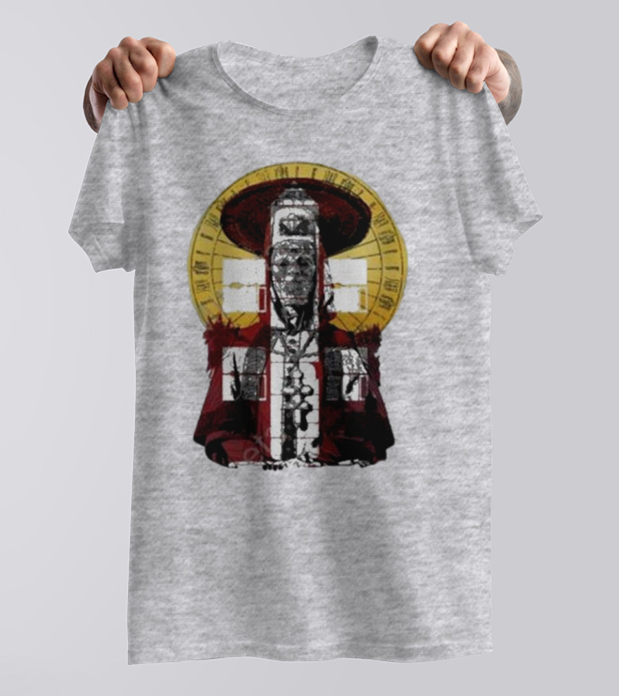 Dozens Of Rebel Moon Roman Numeral Halo Clergyman T-Shirt