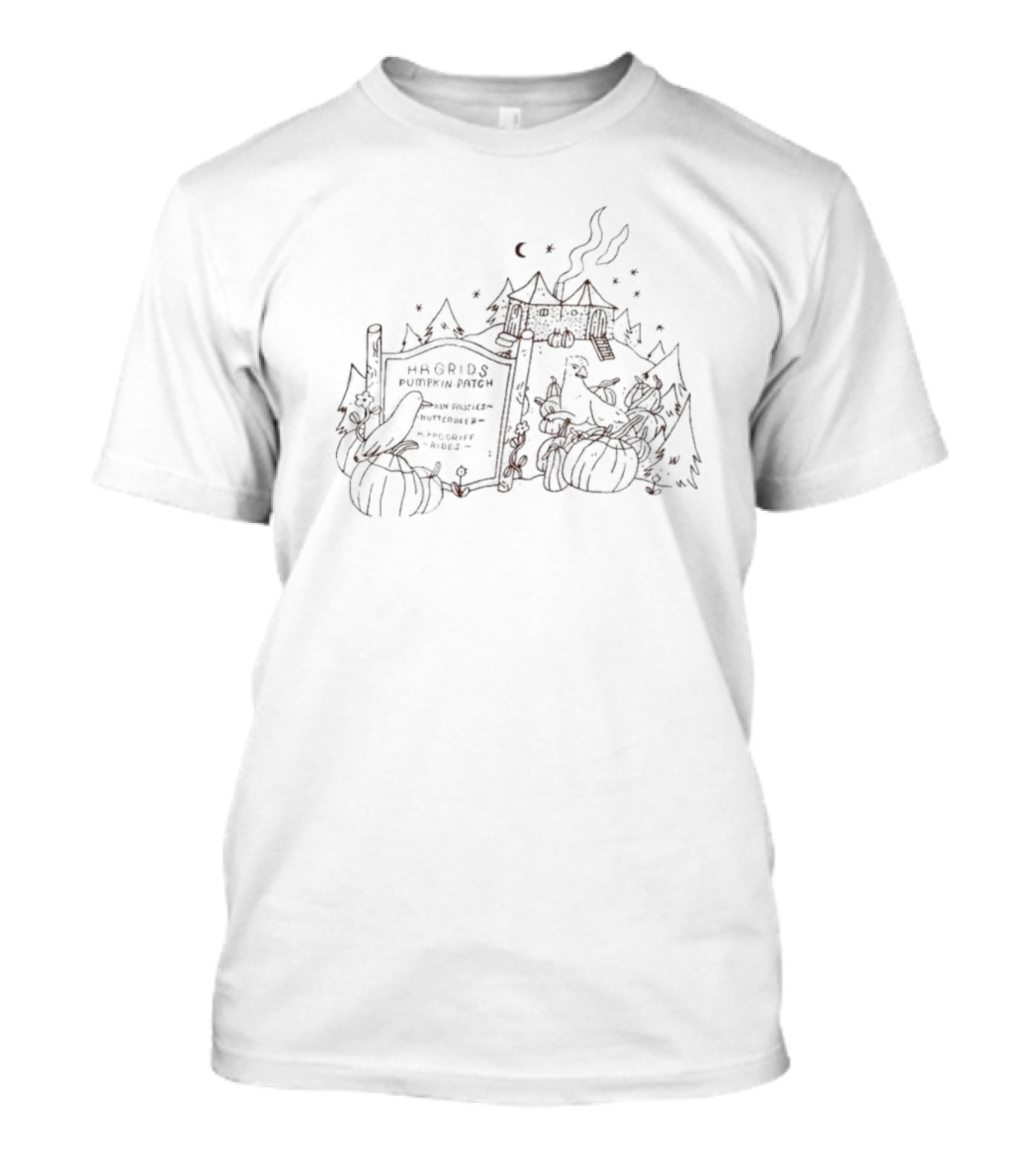 Hagrid's Pumpkin Patch Hippogriff Flight Rides Butterbeer Hogsmeade Valley T-Shirt