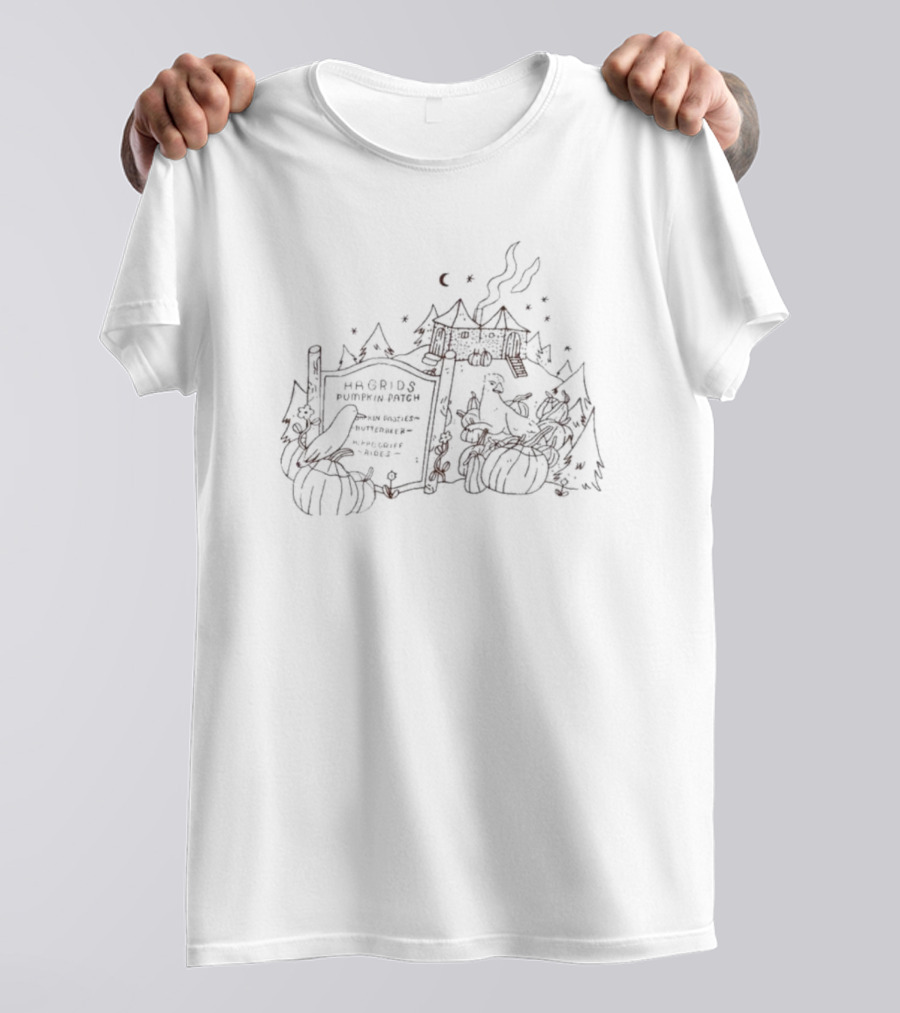 Hagrid's Pumpkin Patch Hippogriff Flight Rides Butterbeer Hogsmeade Valley T-Shirt