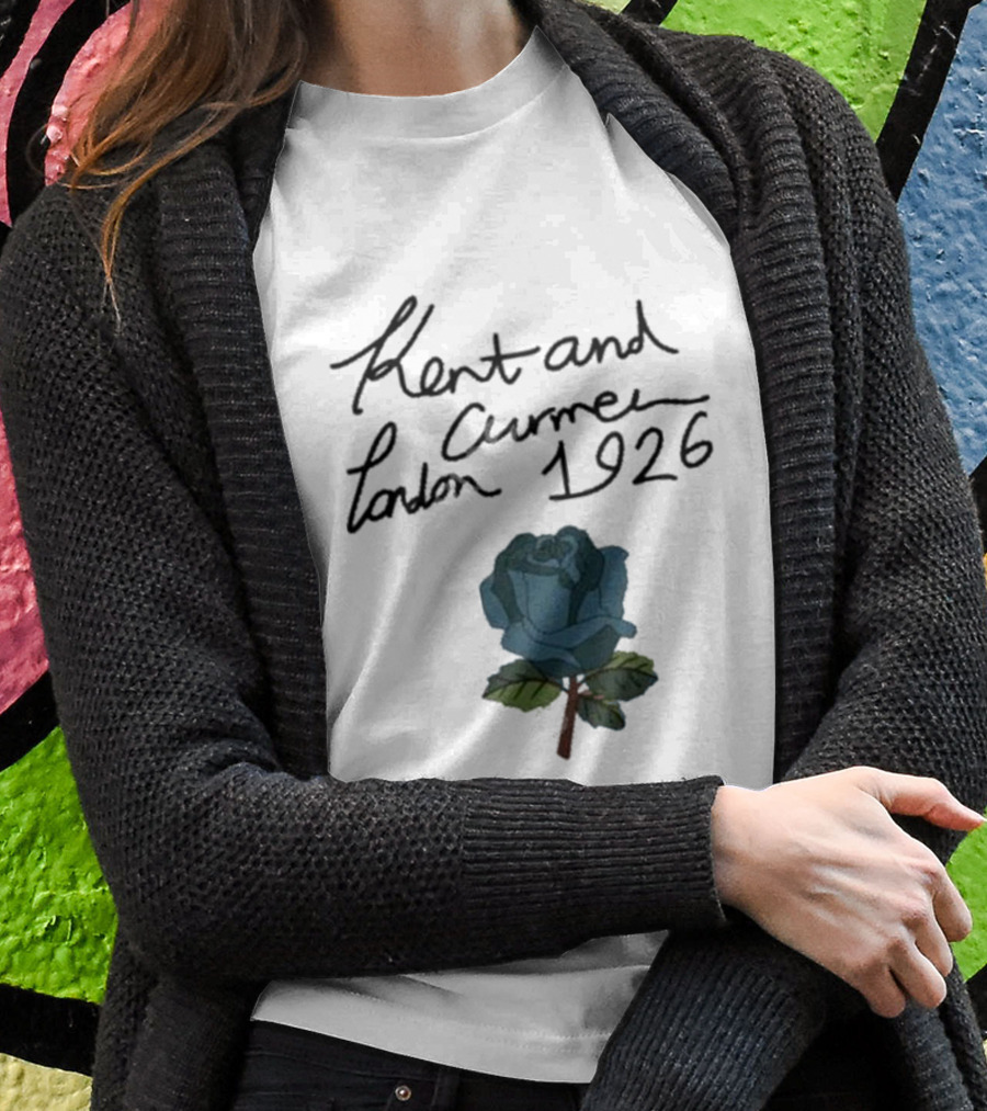 Kent And Curwen London 1926 Blue Rose T-Shirt