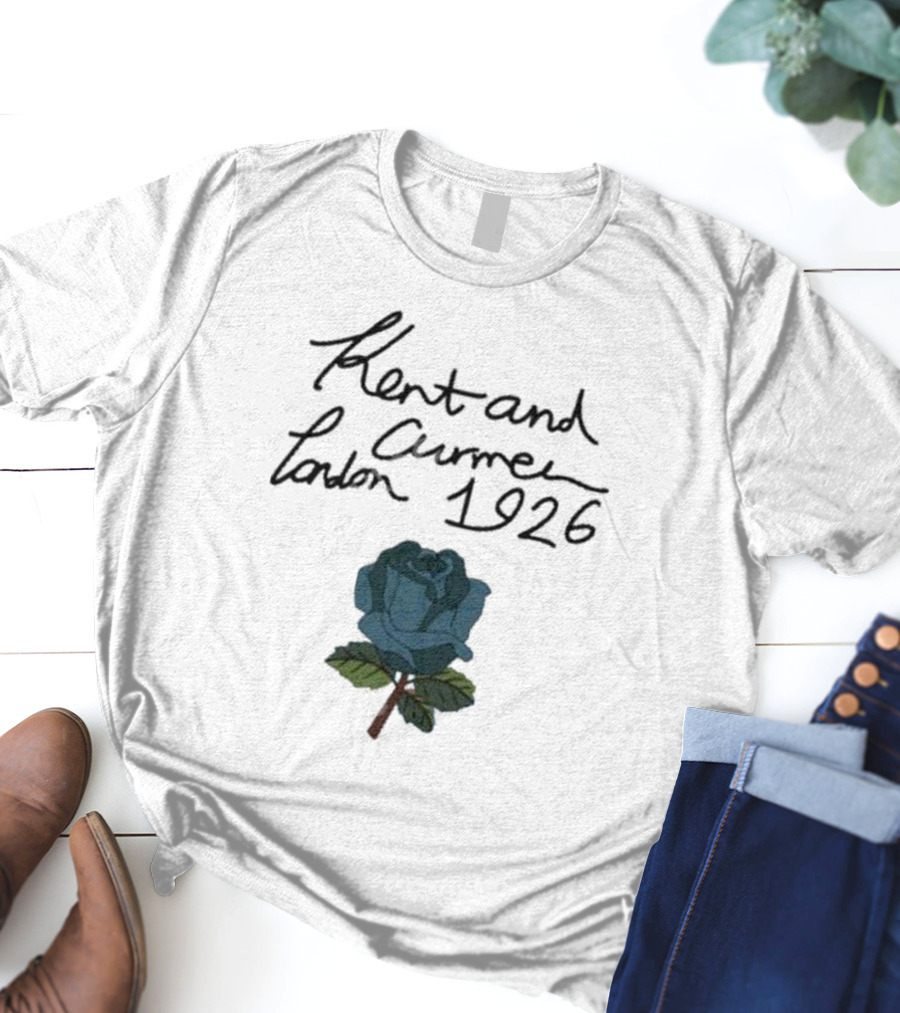 Kent And Curwen London 1926 Blue Rose T-Shirt