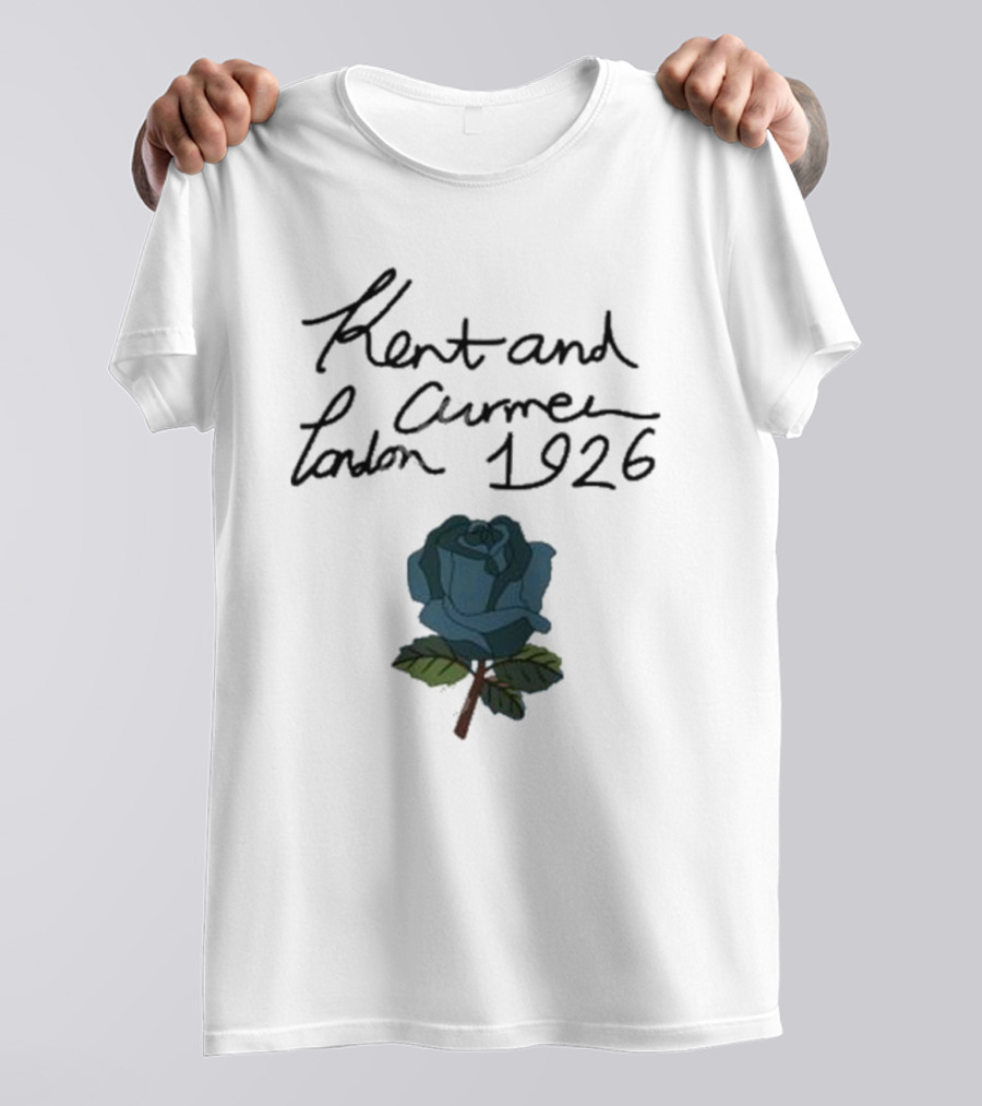Kent And Curwen London 1926 Blue Rose T-Shirt