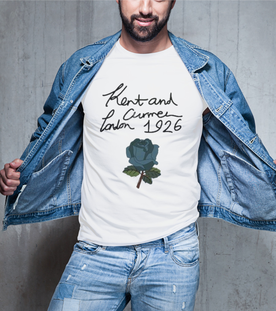 Kent And Curwen London 1926 Blue Rose T-Shirt