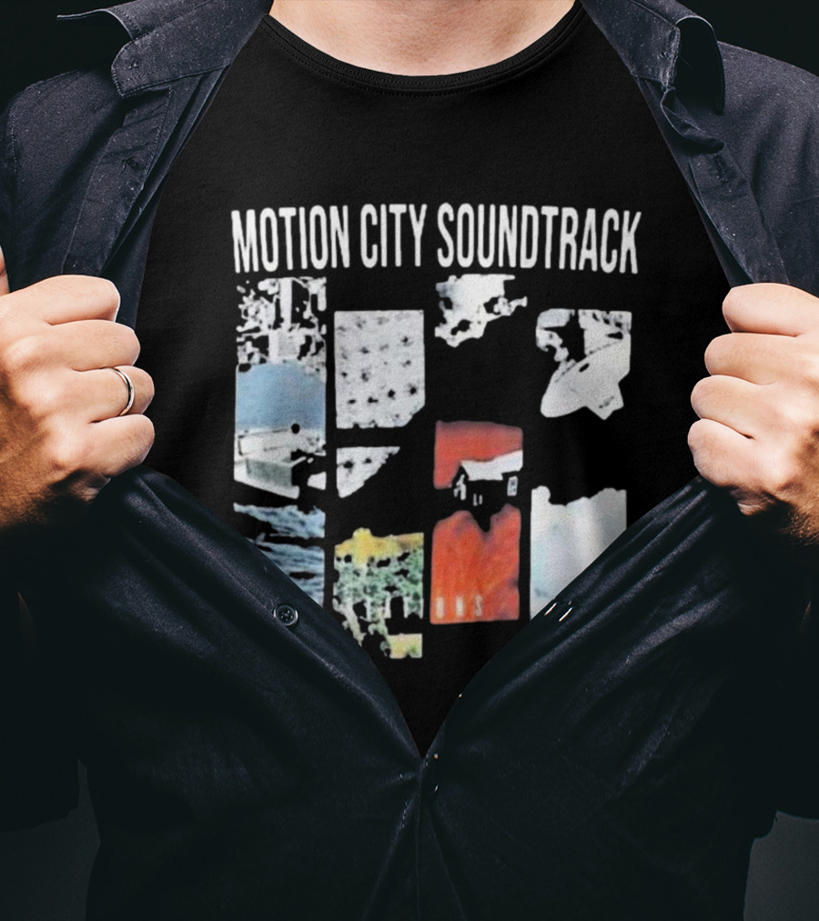 Motion City Soundtrack Panic Stations Album Art Collage T-Shirt