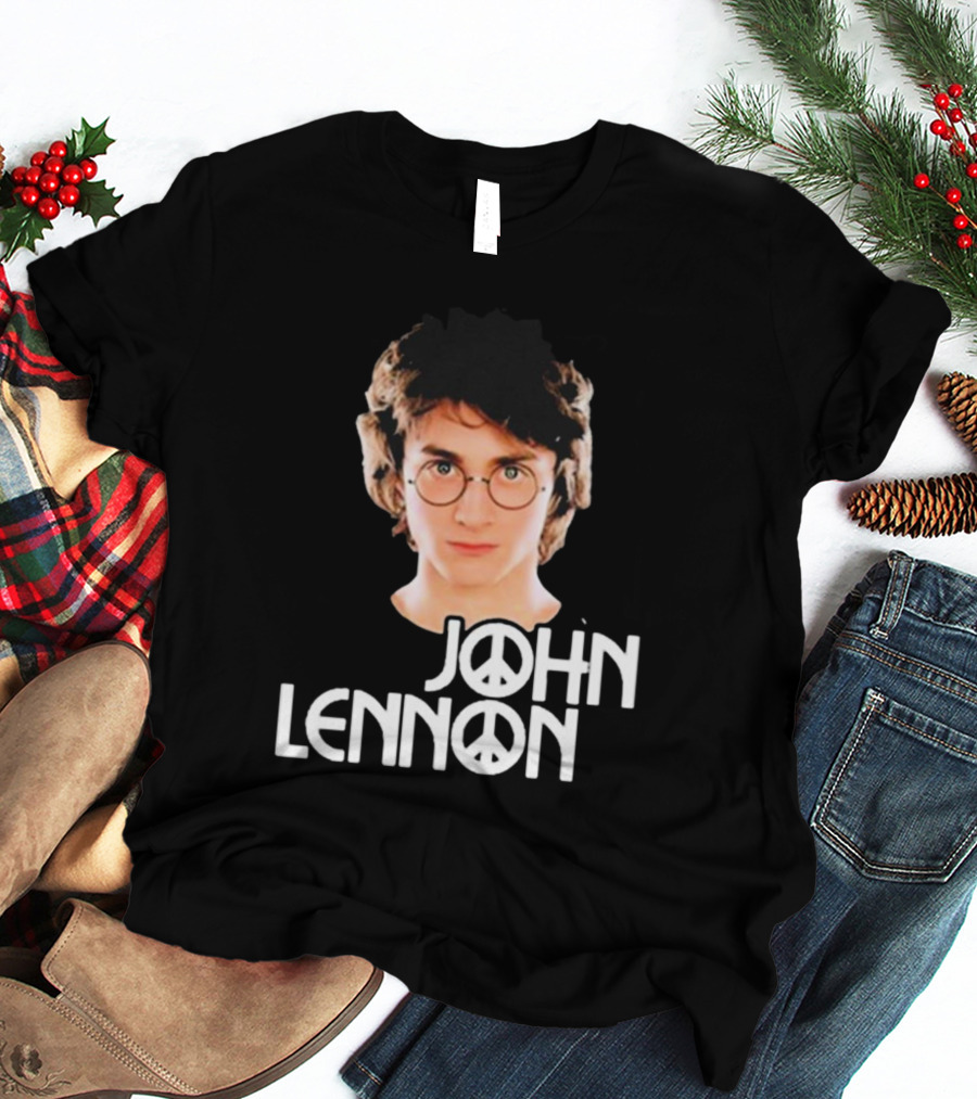 John Lennon Shitheadsteve Peace Symbol Glasses T-Shirt