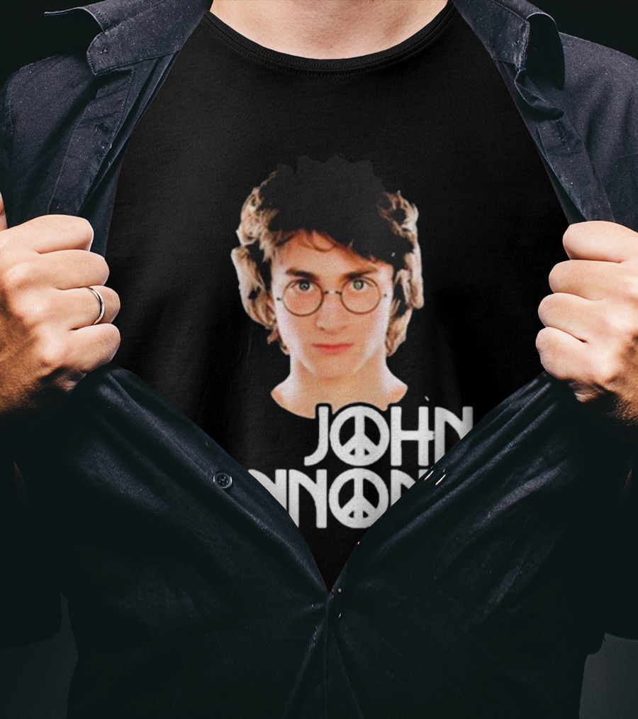 John Lennon Shitheadsteve Peace Symbol Glasses T-Shirt