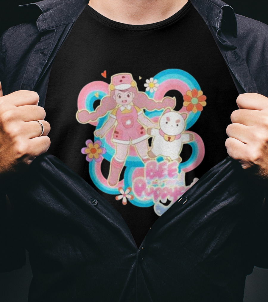 Bee And Puppycat Sunkissed Space Floral Friendship Adventure T-Shirt