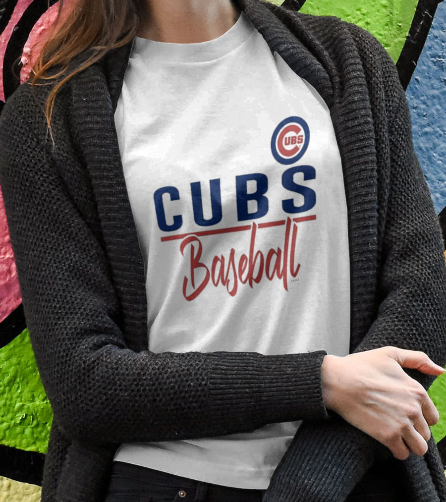 Chicago Cubs Baseball CUBS Logo G-III 4Her By Carl Banks Team T-Shirt