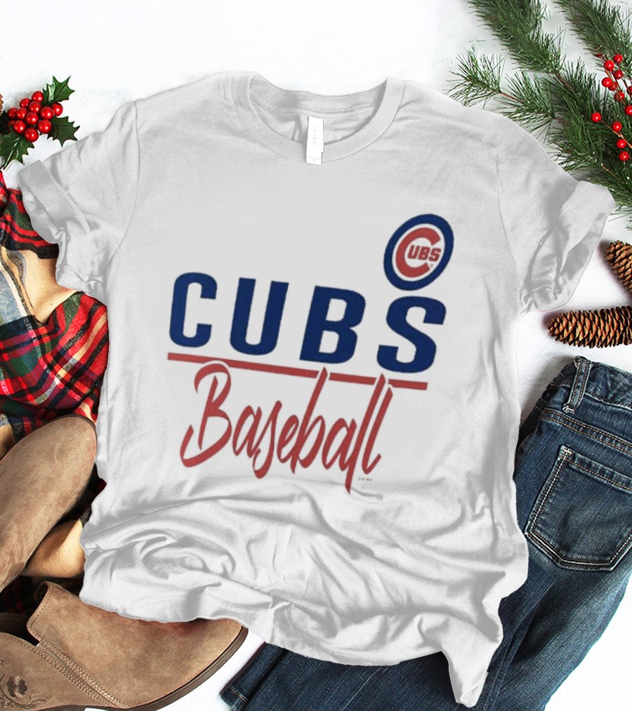 Chicago Cubs Baseball CUBS Logo G-III 4Her By Carl Banks Team T-Shirt